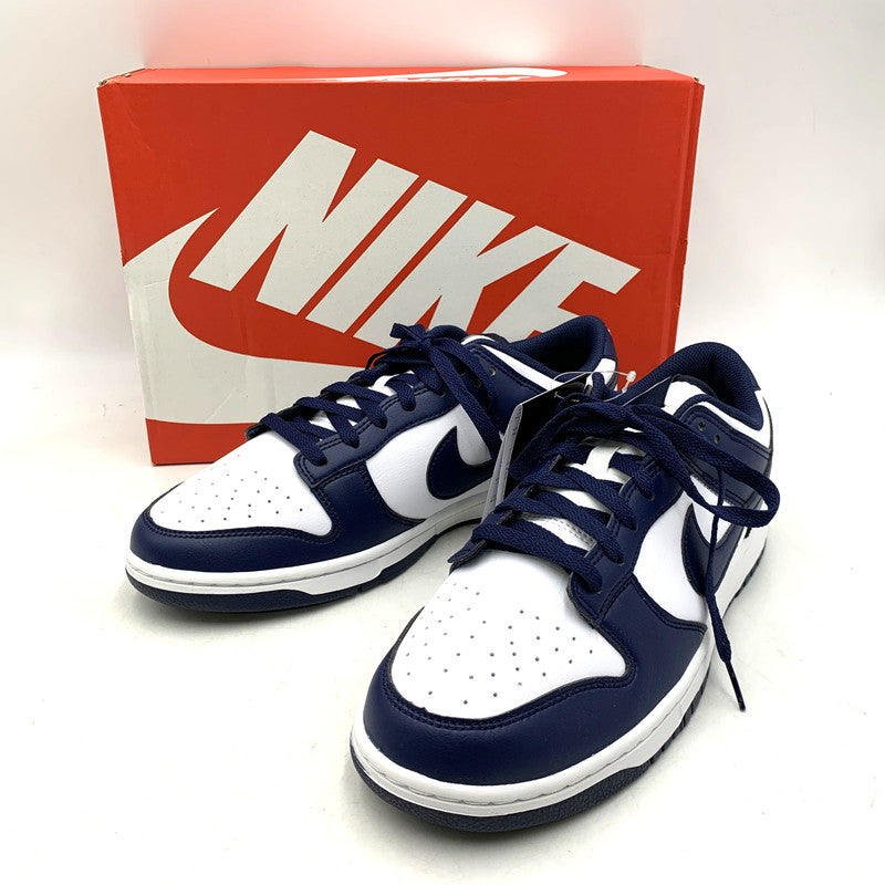 【中古美品】【メンズ】 NIKE ナイキ DUNK LOW RETRO HF5441-107 ダンク ロー レトロ スニーカー 靴 160-260831-as-10-izu サイズ：29cm カラー：WHITE/MIDNIGHT NAVY-WHITE 万代Net店