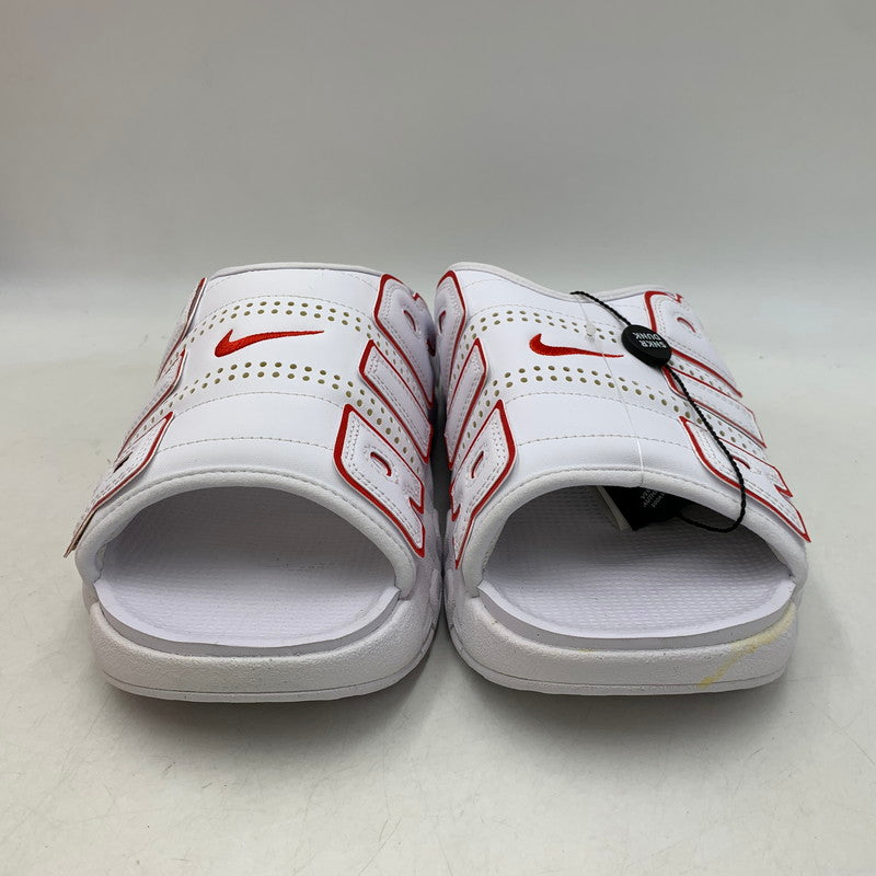 【中古品】【メンズ】 NIKE ナイキ AIR MORE UPTEMPO SLIDE FD9883-100 エア モアアップテンポ スライド サンダル 靴 160-260831-as-09-izu サイズ：32cm カラー：WHITE/UNIVERSITY RED-WHITE 万代Net店