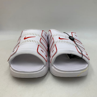 【中古品】【メンズ】 NIKE ナイキ AIR MORE UPTEMPO SLIDE FD9883-100 エア モアアップテンポ スライド サンダル 靴 160-260831-as-09-izu サイズ：32cm カラー：WHITE/UNIVERSITY RED-WHITE 万代Net店