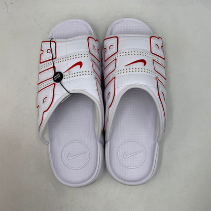 【中古品】【メンズ】 NIKE ナイキ AIR MORE UPTEMPO SLIDE FD9883-100 エア モアアップテンポ スライド サンダル 靴 160-260831-as-09-izu サイズ：32cm カラー：WHITE/UNIVERSITY RED-WHITE 万代Net店