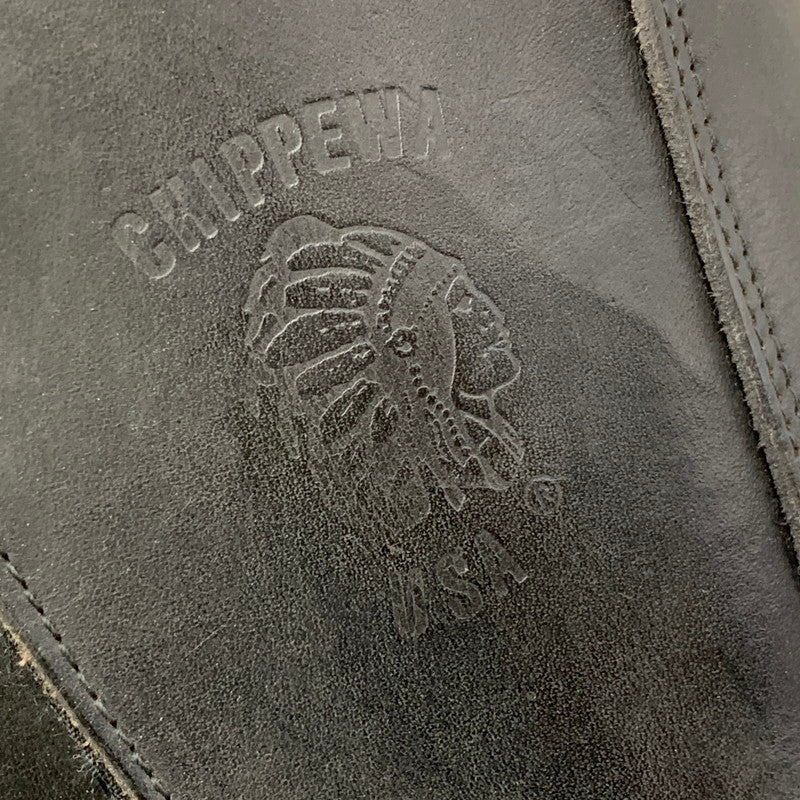 【現状渡し品】【メンズ】 CHIPPEWA チペワ 27862 USA製 1996年製 90S ENGINEER BOOTS エンジニア ブーツ シューズ 靴 164-260831-cs-12-izu サイズ：8 1/2 E カラー：ブラック 万代Net店
