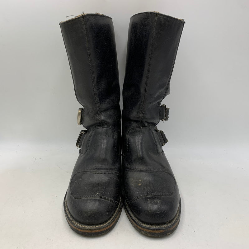 【現状渡し品】【メンズ】 CHIPPEWA チペワ 27862 USA製 1996年製 90S ENGINEER BOOTS エンジニア ブーツ シューズ 靴 164-260831-cs-12-izu サイズ：8 1/2 E カラー：ブラック 万代Net店