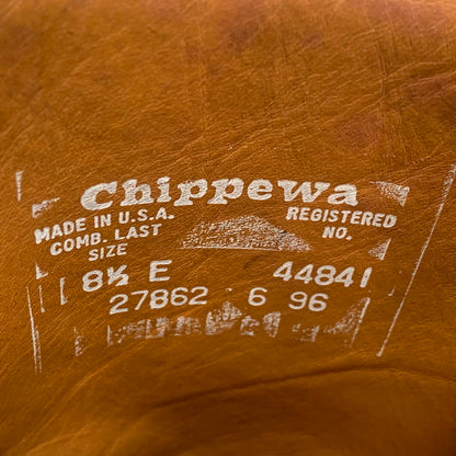 【現状渡し品】【メンズ】 CHIPPEWA チペワ 27862 USA製 1996年製 90S ENGINEER BOOTS エンジニア ブーツ シューズ 靴 164-260831-cs-12-izu サイズ：8 1/2 E カラー：ブラック 万代Net店