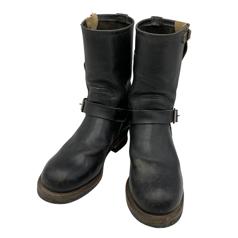 【現状渡し品】【メンズ】 RED WING レッドウィング 8270 USA製 茶芯 90S KNIFE POCKET ENGINEER BOOTS ナイフ ポケット エンジニア ブーツ シューズ 靴 164-260831-cs-13-izu サイズ：8 1/2 カラー：ブラック 万代Net店