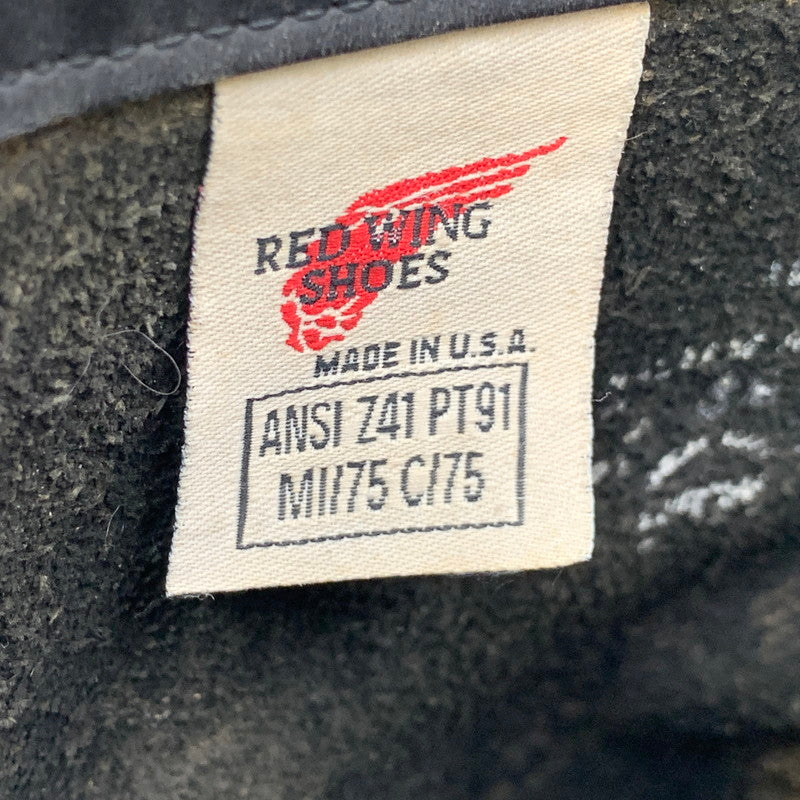 【現状渡し品】【メンズ】 RED WING レッドウィング 8270 USA製 茶芯 90S KNIFE POCKET ENGINEER BOOTS ナイフ ポケット エンジニア ブーツ シューズ 靴 164-260831-cs-13-izu サイズ：8 1/2 カラー：ブラック 万代Net店