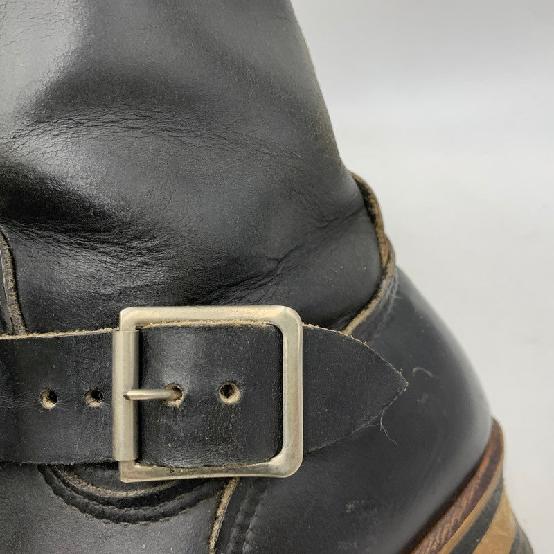 【現状渡し品】【メンズ】 RED WING レッドウィング 8270 USA製 茶芯 90S KNIFE POCKET ENGINEER BOOTS ナイフ ポケット エンジニア ブーツ シューズ 靴 164-260831-cs-13-izu サイズ：8 1/2 カラー：ブラック 万代Net店