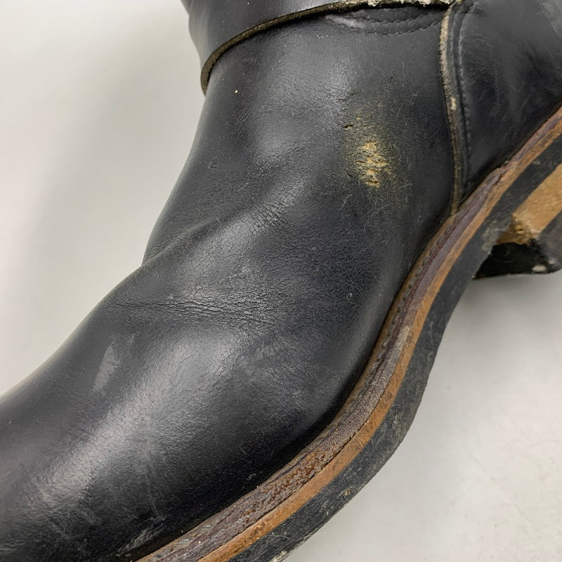 【現状渡し品】【メンズ】 RED WING レッドウィング 8270 USA製 茶芯 90S KNIFE POCKET ENGINEER BOOTS ナイフ ポケット エンジニア ブーツ シューズ 靴 164-260831-cs-13-izu サイズ：8 1/2 カラー：ブラック 万代Net店