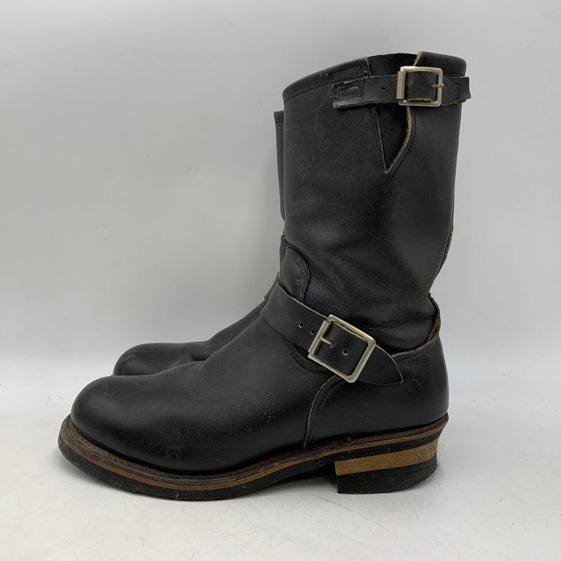 【現状渡し品】【メンズ】 RED WING レッドウィング 8270 USA製 茶芯 90S KNIFE POCKET ENGINEER BOOTS ナイフ ポケット エンジニア ブーツ シューズ 靴 164-260831-cs-13-izu サイズ：8 1/2 カラー：ブラック 万代Net店