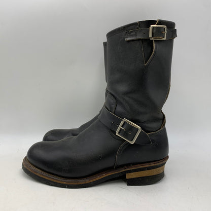 【現状渡し品】【メンズ】 RED WING レッドウィング 8270 USA製 茶芯 90S KNIFE POCKET ENGINEER BOOTS ナイフ ポケット エンジニア ブーツ シューズ 靴 164-260831-cs-13-izu サイズ：8 1/2 カラー：ブラック 万代Net店