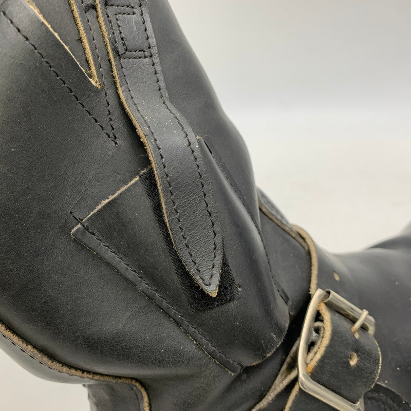 【現状渡し品】【メンズ】 RED WING レッドウィング 8270 USA製 茶芯 90S KNIFE POCKET ENGINEER BOOTS ナイフ ポケット エンジニア ブーツ シューズ 靴 164-260831-cs-13-izu サイズ：8 1/2 カラー：ブラック 万代Net店