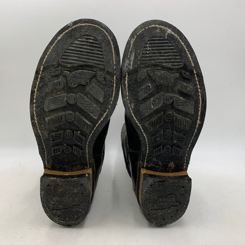 【現状渡し品】【メンズ】 RED WING レッドウィング 8270 USA製 茶芯 90S KNIFE POCKET ENGINEER BOOTS ナイフ ポケット エンジニア ブーツ シューズ 靴 164-260831-cs-13-izu サイズ：8 1/2 カラー：ブラック 万代Net店