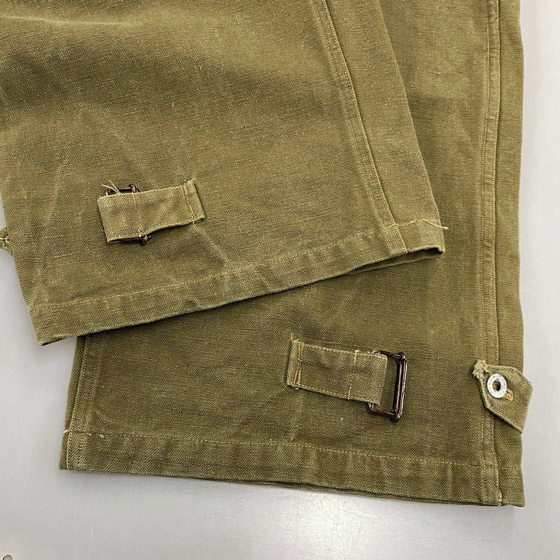 【中古品】【メンズ】 FRENCH ARMY フレンチアーミー フランス軍 M-35 MOTOR CYCLE PANTS モーターサイクルパンツ 157-260902-as-16-izu カラー：カーキ 万代Net店