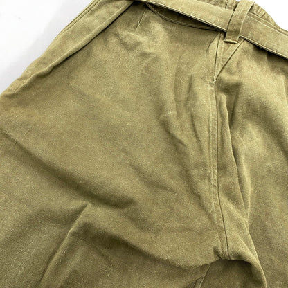 【中古品】【メンズ】 FRENCH ARMY フレンチアーミー フランス軍 M-35 MOTOR CYCLE PANTS モーターサイクルパンツ 157-260902-as-16-izu カラー：カーキ 万代Net店