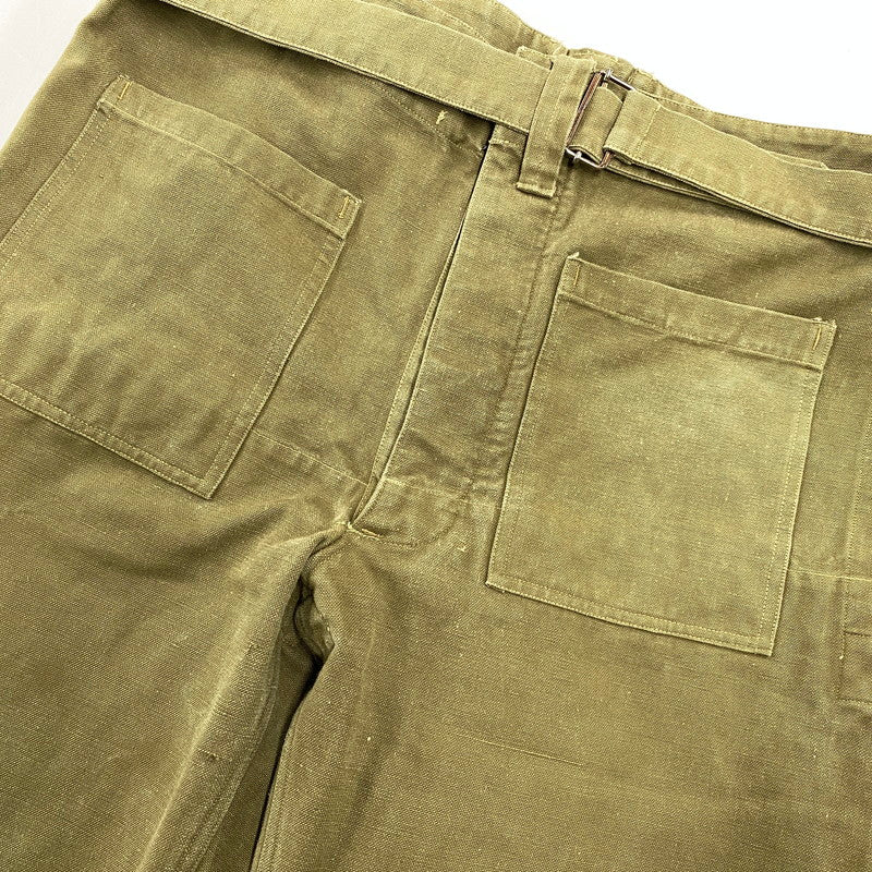 【中古品】【メンズ】 FRENCH ARMY フレンチアーミー フランス軍 M-35 MOTOR CYCLE PANTS モーターサイクルパンツ 157-260902-as-16-izu カラー：カーキ 万代Net店