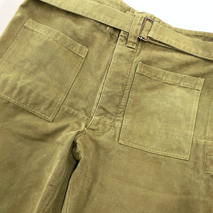 【中古品】【メンズ】 FRENCH ARMY フレンチアーミー フランス軍 M-35 MOTOR CYCLE PANTS モーターサイクルパンツ 157-260902-as-16-izu カラー：カーキ 万代Net店
