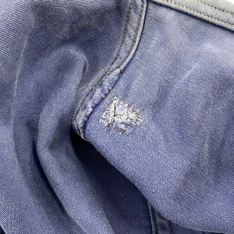 【現状渡し品】【メンズ】 LE MONT ROUGE ルモンルージュ FRENCH VINTAGE MOLESKIN WORK JACKET モールスキン ワークジャケット 146-260902-as-12-izu カラー：ブルー 万代Net店