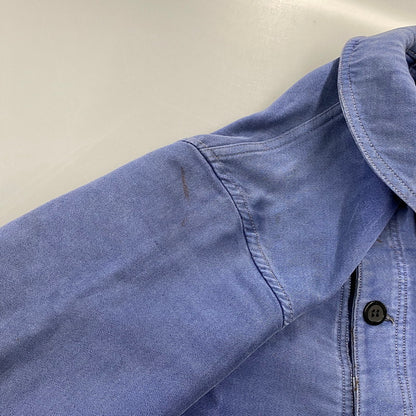 【現状渡し品】【メンズ】 LE MONT ROUGE ルモンルージュ FRENCH VINTAGE MOLESKIN WORK JACKET モールスキン ワークジャケット 146-260902-as-12-izu カラー：ブルー 万代Net店