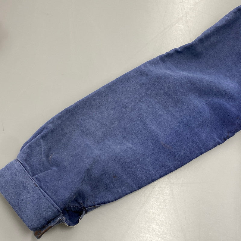 【現状渡し品】【メンズ】 LE MONT ROUGE ルモンルージュ FRENCH VINTAGE MOLESKIN WORK JACKET モールスキン ワークジャケット 146-260902-as-12-izu カラー：ブルー 万代Net店