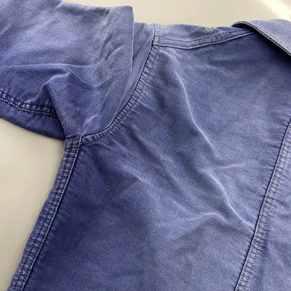 【現状渡し品】【メンズ】 LE MONT ROUGE ルモンルージュ FRENCH VINTAGE MOLESKIN WORK JACKET モールスキン ワークジャケット 146-260902-as-12-izu カラー：ブルー 万代Net店