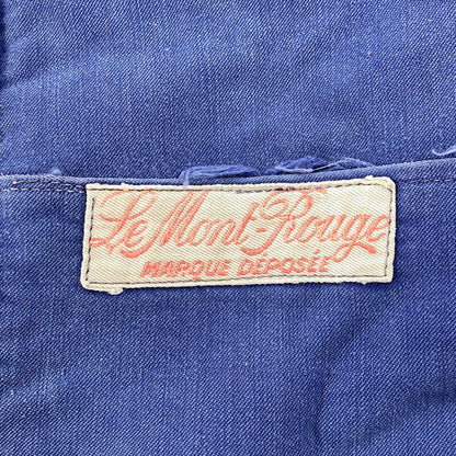 【現状渡し品】【メンズ】 LE MONT ROUGE ルモンルージュ FRENCH VINTAGE MOLESKIN WORK JACKET モールスキン ワークジャケット 146-260902-as-12-izu カラー：ブルー 万代Net店