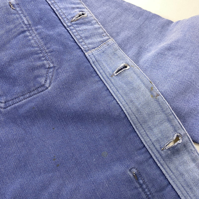 【現状渡し品】【メンズ】 LE MONT ROUGE ルモンルージュ FRENCH VINTAGE MOLESKIN WORK JACKET モールスキン ワークジャケット 146-260902-as-12-izu カラー：ブルー 万代Net店