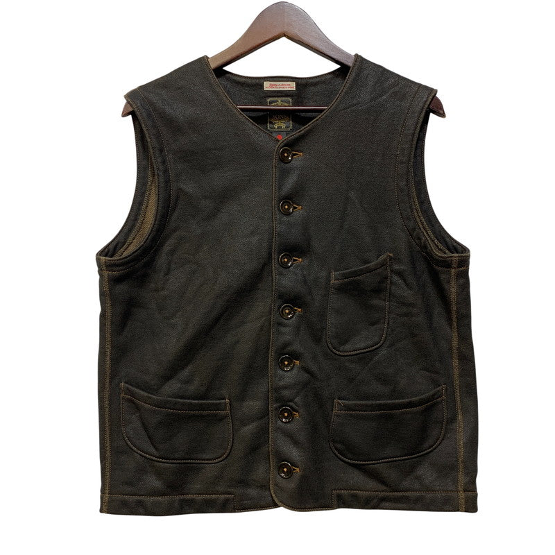 【中古品】【メンズ】 GYPSY & SONS ジプシーアンドサンズ GS1629923 COATING VEST コーティング ベスト 140-260914-cs-25-izu サイズ：1 カラー：ブラウン系 万代Net店