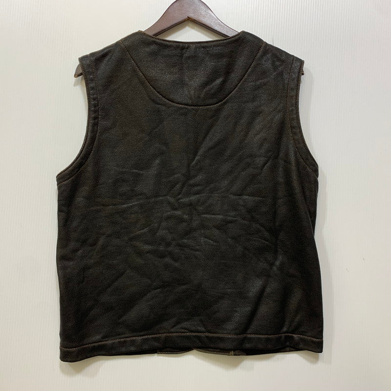 【中古品】【メンズ】 GYPSY & SONS ジプシーアンドサンズ GS1629923 COATING VEST コーティング ベスト 140-260914-cs-25-izu サイズ：1 カラー：ブラウン系 万代Net店