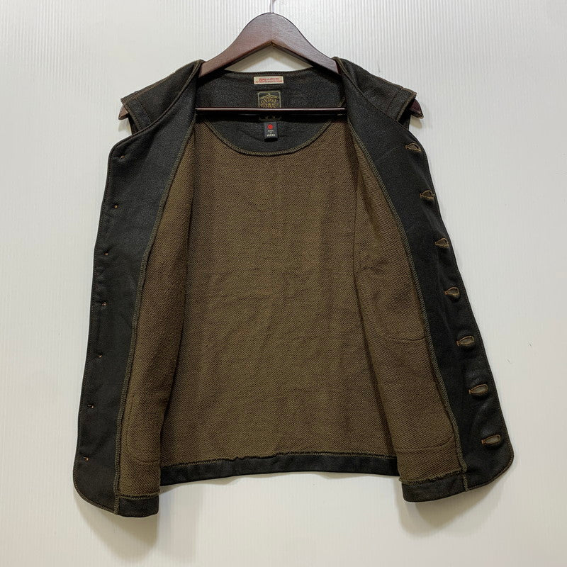 【中古品】【メンズ】 GYPSY & SONS ジプシーアンドサンズ GS1629923 COATING VEST コーティング ベスト 140-260914-cs-25-izu サイズ：1 カラー：ブラウン系 万代Net店