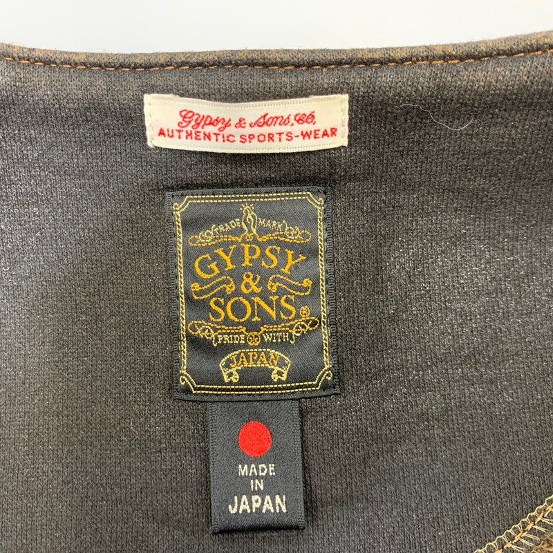 【中古品】【メンズ】 GYPSY & SONS ジプシーアンドサンズ GS1629923 COATING VEST コーティング ベスト 140-260914-cs-25-izu サイズ：1 カラー：ブラウン系 万代Net店