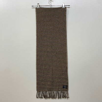 【中古品】【メンズ/レディース】 DRAKE'S ドレイクス 千鳥格子 CASHMERE MUFFLER カシミヤ マフラー 小物 187-260910-cs-14-izu カラー：ブラウン系 万代Net店