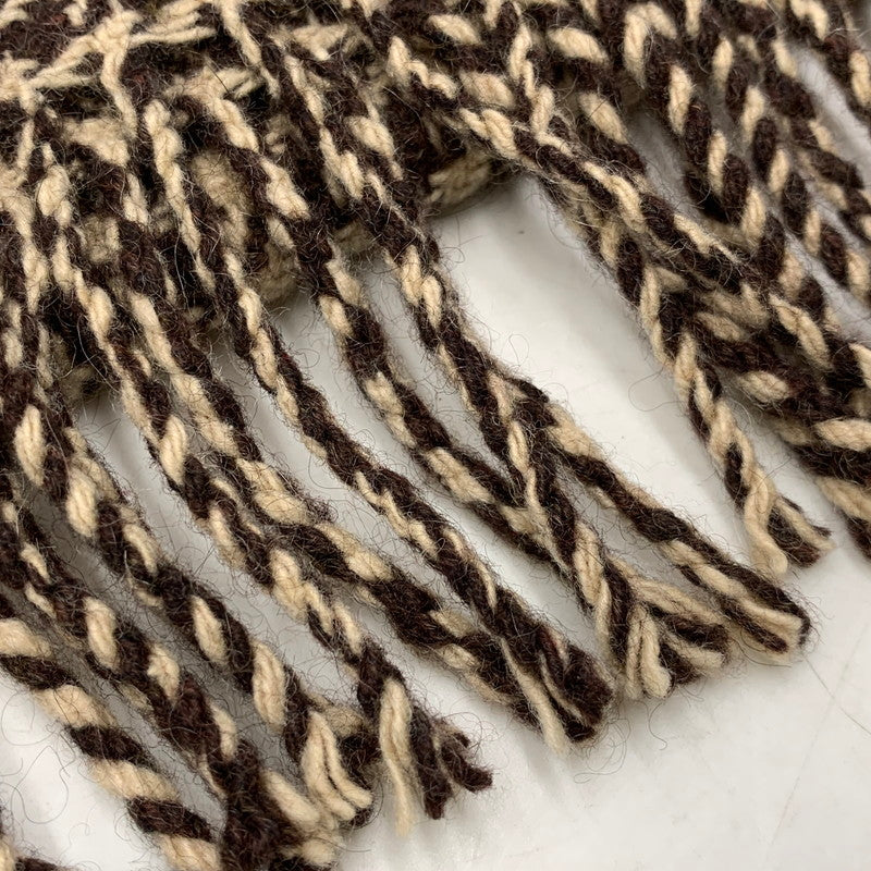 【中古品】【メンズ/レディース】 DRAKE'S ドレイクス 千鳥格子 CASHMERE MUFFLER カシミヤ マフラー 小物 187-260910-cs-14-izu カラー：ブラウン系 万代Net店
