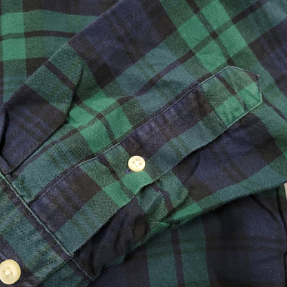 【中古品】【メンズ】 RALPH LAUREN ラルフローレン BEAMS LIMITED EDITION BD L/S CHECK SHIRT ビームス リミテッドエディション ボタンダウン 長袖 チェック シャツ 147-260902-as-23-izu サイズ：S カラー：グリーン×ネイビー 万代Net店