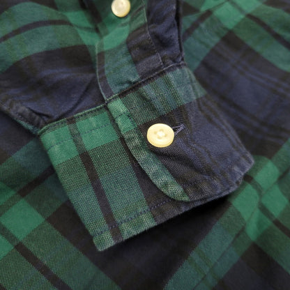 【中古品】【メンズ】 RALPH LAUREN ラルフローレン BEAMS LIMITED EDITION BD L/S CHECK SHIRT ビームス リミテッドエディション ボタンダウン 長袖 チェック シャツ 147-260902-as-23-izu サイズ：S カラー：グリーン×ネイビー 万代Net店