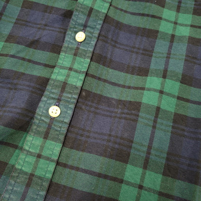 【中古品】【メンズ】 RALPH LAUREN ラルフローレン BEAMS LIMITED EDITION BD L/S CHECK SHIRT ビームス リミテッドエディション ボタンダウン 長袖 チェック シャツ 147-260902-as-23-izu サイズ：S カラー：グリーン×ネイビー 万代Net店