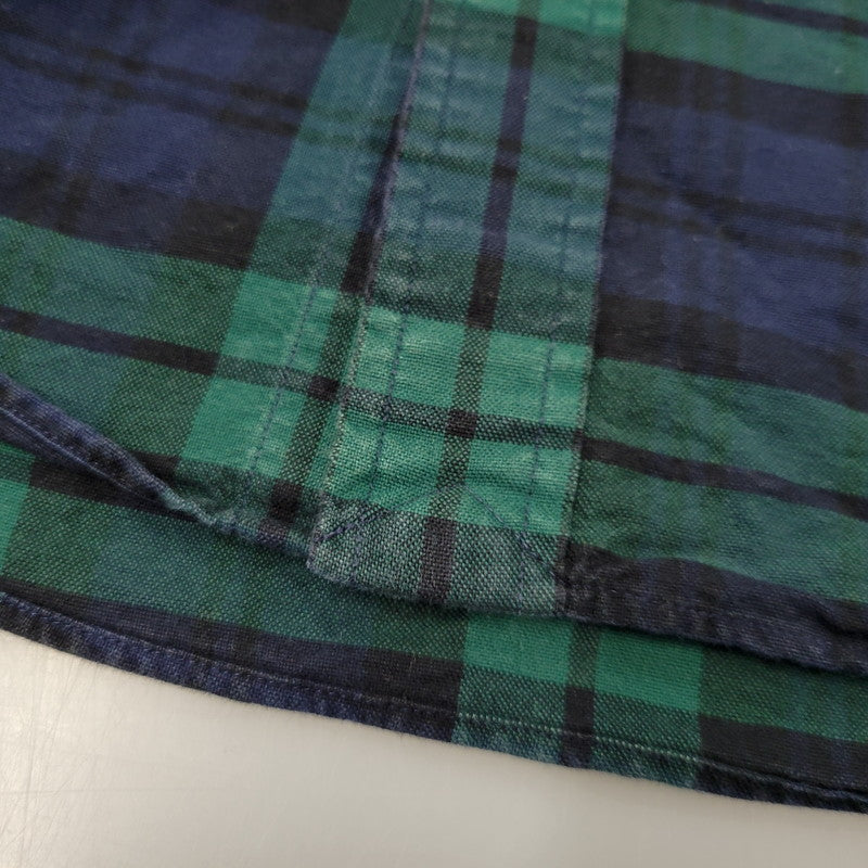 【中古品】【メンズ】 RALPH LAUREN ラルフローレン BEAMS LIMITED EDITION BD L/S CHECK SHIRT ビームス リミテッドエディション ボタンダウン 長袖 チェック シャツ 147-260902-as-23-izu サイズ：S カラー：グリーン×ネイビー 万代Net店