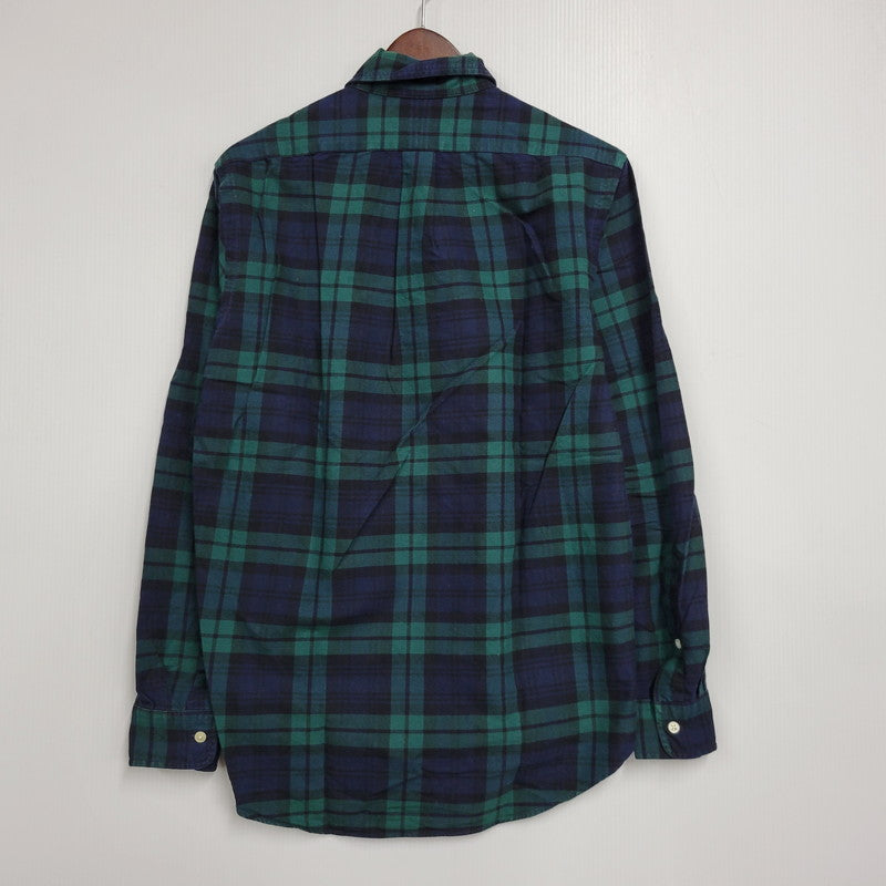 【中古品】【メンズ】 RALPH LAUREN ラルフローレン BEAMS LIMITED EDITION BD L/S CHECK SHIRT ビームス リミテッドエディション ボタンダウン 長袖 チェック シャツ 147-260902-as-23-izu サイズ：S カラー：グリーン×ネイビー 万代Net店