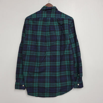 【中古品】【メンズ】 RALPH LAUREN ラルフローレン BEAMS LIMITED EDITION BD L/S CHECK SHIRT ビームス リミテッドエディション ボタンダウン 長袖 チェック シャツ 147-260902-as-23-izu サイズ：S カラー：グリーン×ネイビー 万代Net店