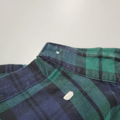 【中古品】【メンズ】 RALPH LAUREN ラルフローレン BEAMS LIMITED EDITION BD L/S CHECK SHIRT ビームス リミテッドエディション ボタンダウン 長袖 チェック シャツ 147-260902-as-23-izu サイズ：S カラー：グリーン×ネイビー 万代Net店