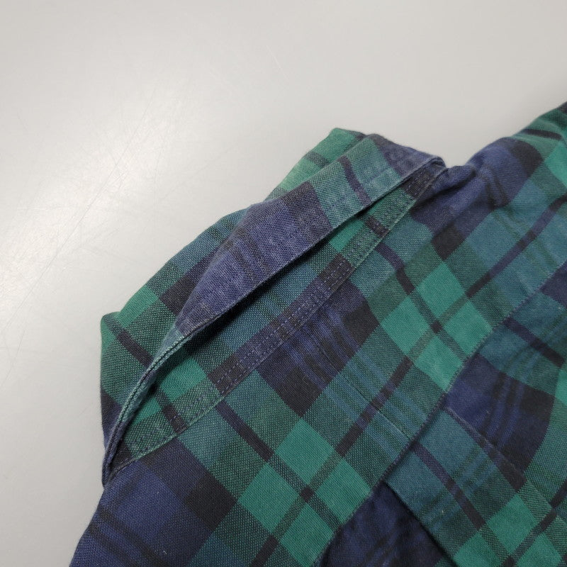 【中古品】【メンズ】 RALPH LAUREN ラルフローレン BEAMS LIMITED EDITION BD L/S CHECK SHIRT ビームス リミテッドエディション ボタンダウン 長袖 チェック シャツ 147-260902-as-23-izu サイズ：S カラー：グリーン×ネイビー 万代Net店