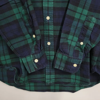 【中古品】【メンズ】 RALPH LAUREN ラルフローレン BEAMS LIMITED EDITION BD L/S CHECK SHIRT ビームス リミテッドエディション ボタンダウン 長袖 チェック シャツ 147-260902-as-23-izu サイズ：S カラー：グリーン×ネイビー 万代Net店