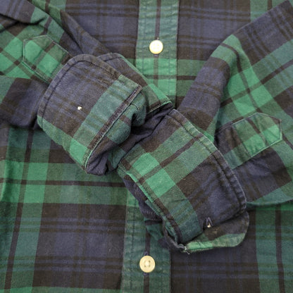 【中古品】【メンズ】 RALPH LAUREN ラルフローレン BEAMS LIMITED EDITION BD L/S CHECK SHIRT ビームス リミテッドエディション ボタンダウン 長袖 チェック シャツ 147-260902-as-23-izu サイズ：S カラー：グリーン×ネイビー 万代Net店