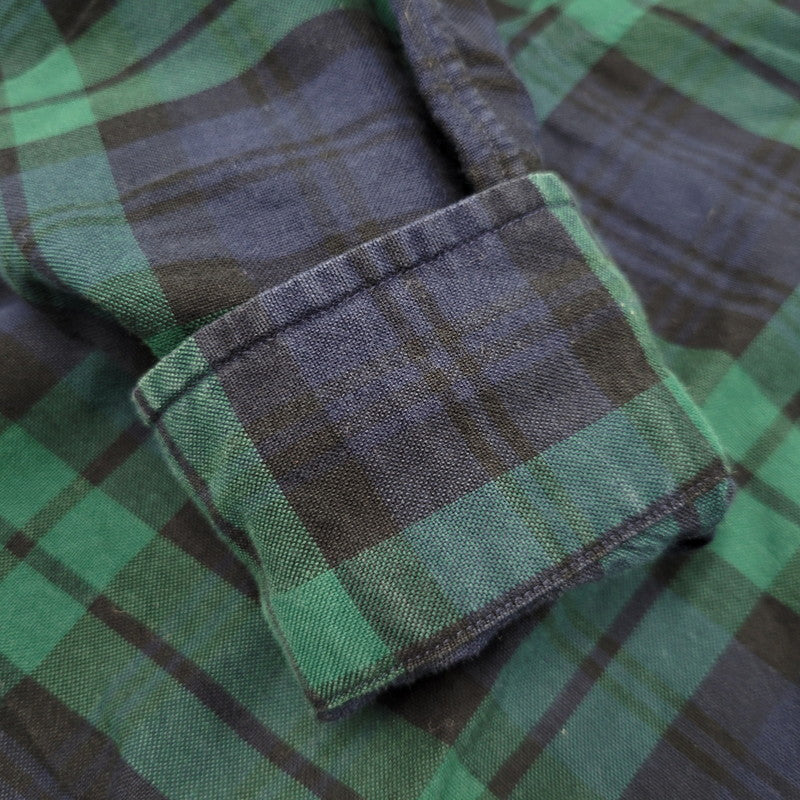 【中古品】【メンズ】 RALPH LAUREN ラルフローレン BEAMS LIMITED EDITION BD L/S CHECK SHIRT ビームス リミテッドエディション ボタンダウン 長袖 チェック シャツ 147-260902-as-23-izu サイズ：S カラー：グリーン×ネイビー 万代Net店