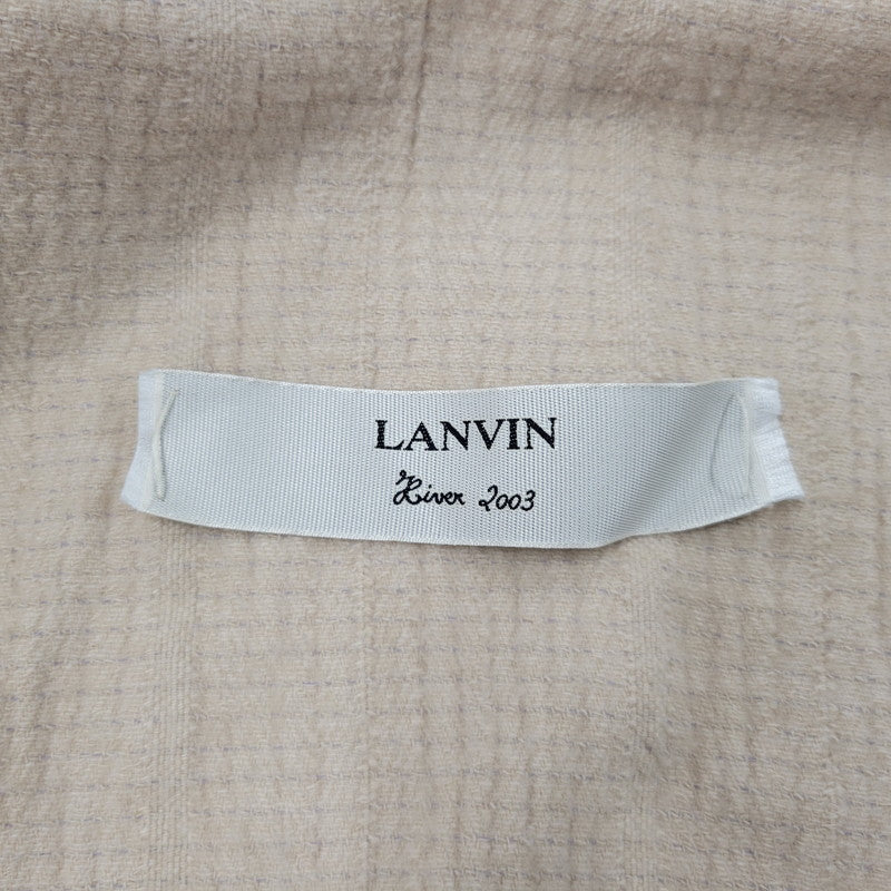 【中古品】【レディース】 LANVIN ランバン CASHMERE COAT カシミヤコート フランス製 168-260902-as-26-izu サイズ：38 カラー：ベージュ 万代Net店