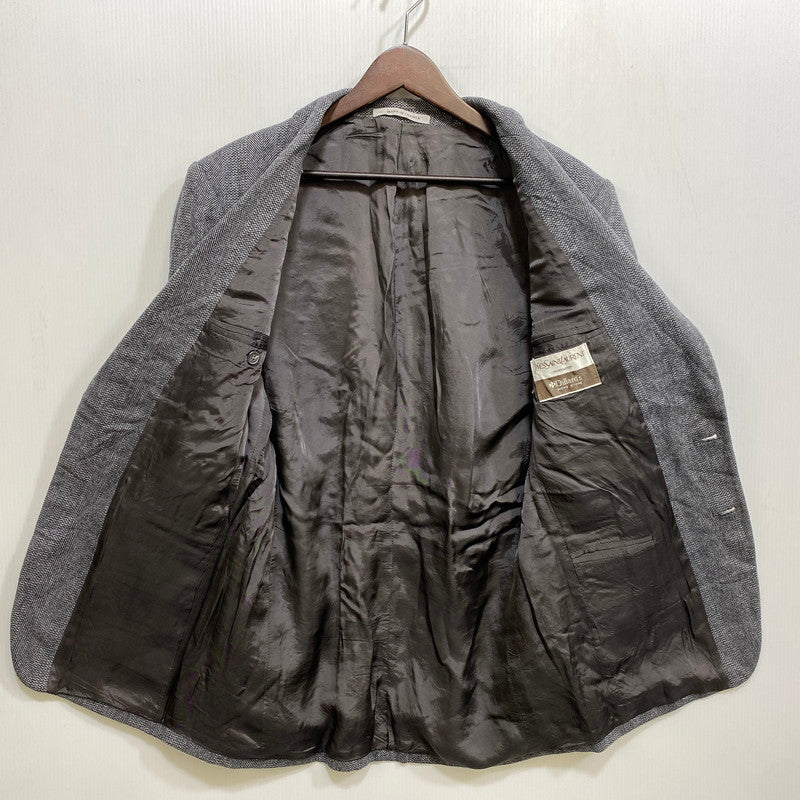 【中古品】【メンズ】 YVES SAINT LAURENT イヴ・サンローラン DILLARD'S フランス製 2B TAILORED JACKET ディラーズ テーラード ジャケット アウター 146-260902-kh-01-izu カラー：グレー系 万代Net店