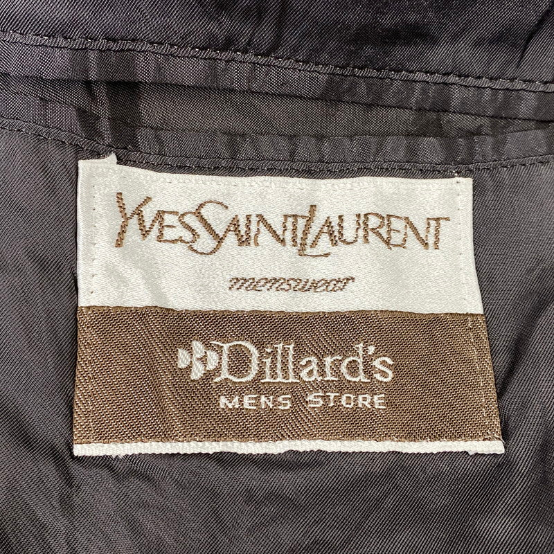 【中古品】【メンズ】 YVES SAINT LAURENT イヴ・サンローラン DILLARD'S フランス製 2B TAILORED JACKET ディラーズ テーラード ジャケット アウター 146-260902-kh-01-izu カラー：グレー系 万代Net店