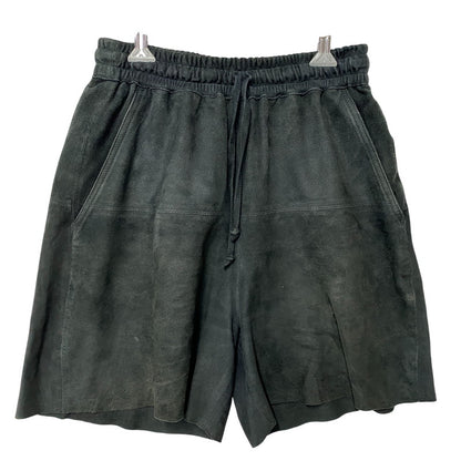【中古品】【メンズ】 MAREA ERRE マレアエッレ GOAT SUEDE SHORTS ゴート スエード ショーツ ショートパンツ ボトムス 151-260901-kh-08-izu サイズ：S カラー：ブラック 万代Net店