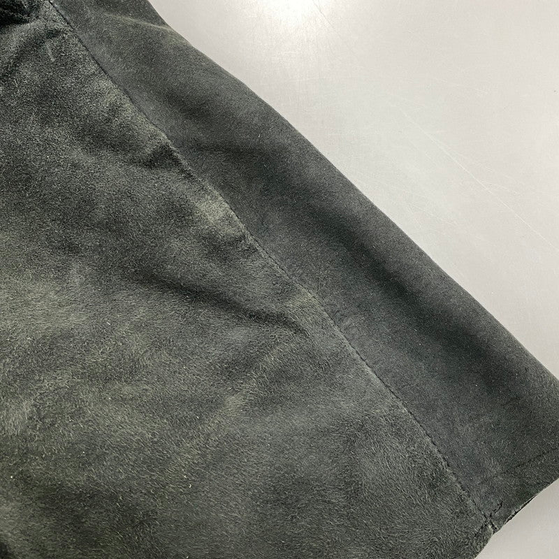 【中古品】【メンズ】 MAREA ERRE マレアエッレ GOAT SUEDE SHORTS ゴート スエード ショーツ ショートパンツ ボトムス 151-260901-kh-08-izu サイズ：S カラー：ブラック 万代Net店
