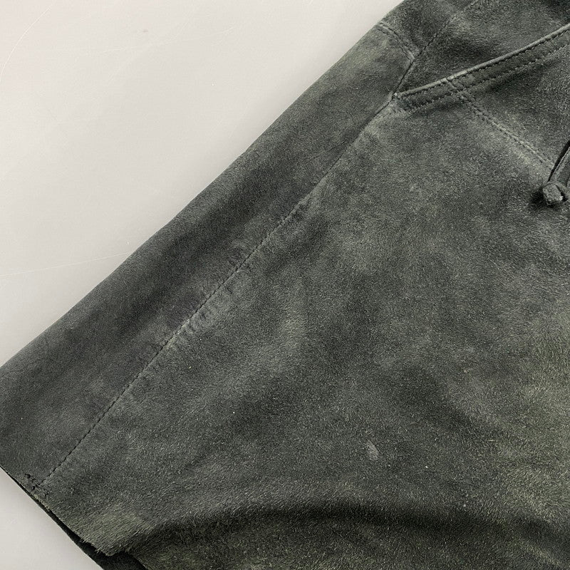 【中古品】【メンズ】 MAREA ERRE マレアエッレ GOAT SUEDE SHORTS ゴート スエード ショーツ ショートパンツ ボトムス 151-260901-kh-08-izu サイズ：S カラー：ブラック 万代Net店