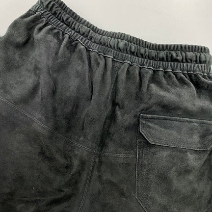 【中古品】【メンズ】 MAREA ERRE マレアエッレ GOAT SUEDE SHORTS ゴート スエード ショーツ ショートパンツ ボトムス 151-260901-kh-08-izu サイズ：S カラー：ブラック 万代Net店
