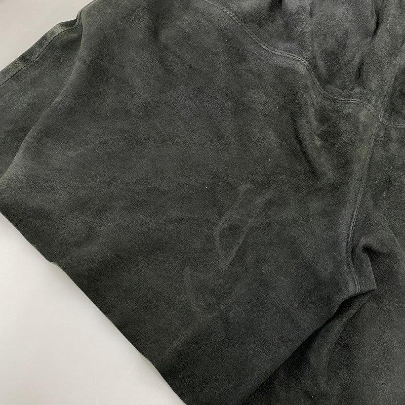 【中古品】【メンズ】 MAREA ERRE マレアエッレ GOAT SUEDE SHORTS ゴート スエード ショーツ ショートパンツ ボトムス 151-260901-kh-08-izu サイズ：S カラー：ブラック 万代Net店